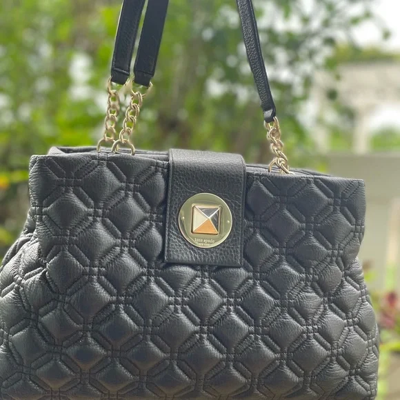 Kate Spade Black Quilted Shoulder Bag - Picture 1 of 6